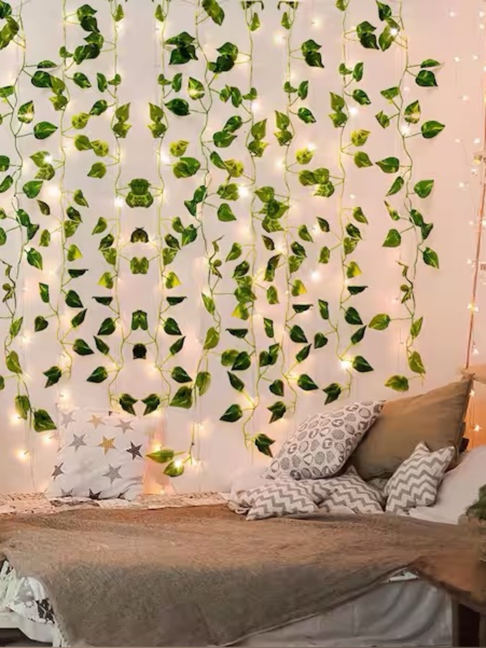 Artificial Vine Light Garland - Green with lights. cute in any room/party decor!